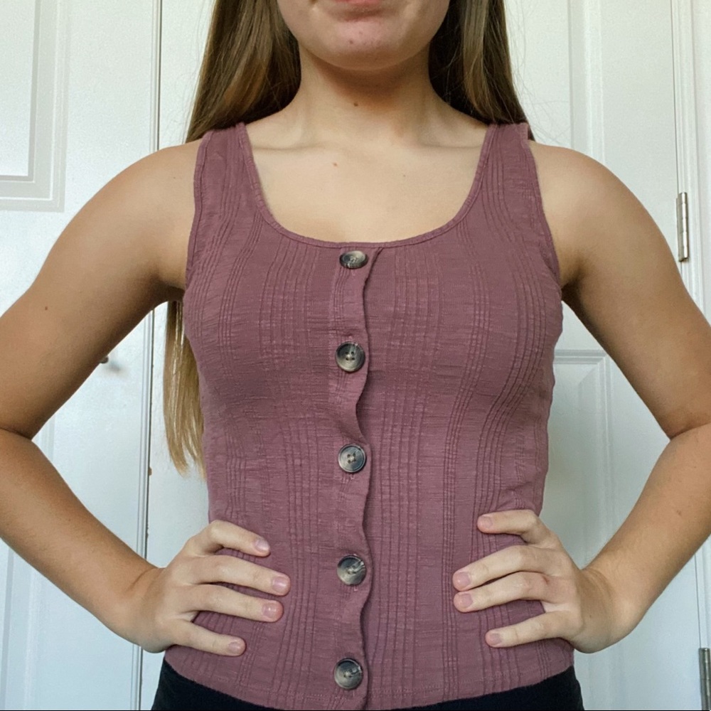 American Eagle Button Down Tank